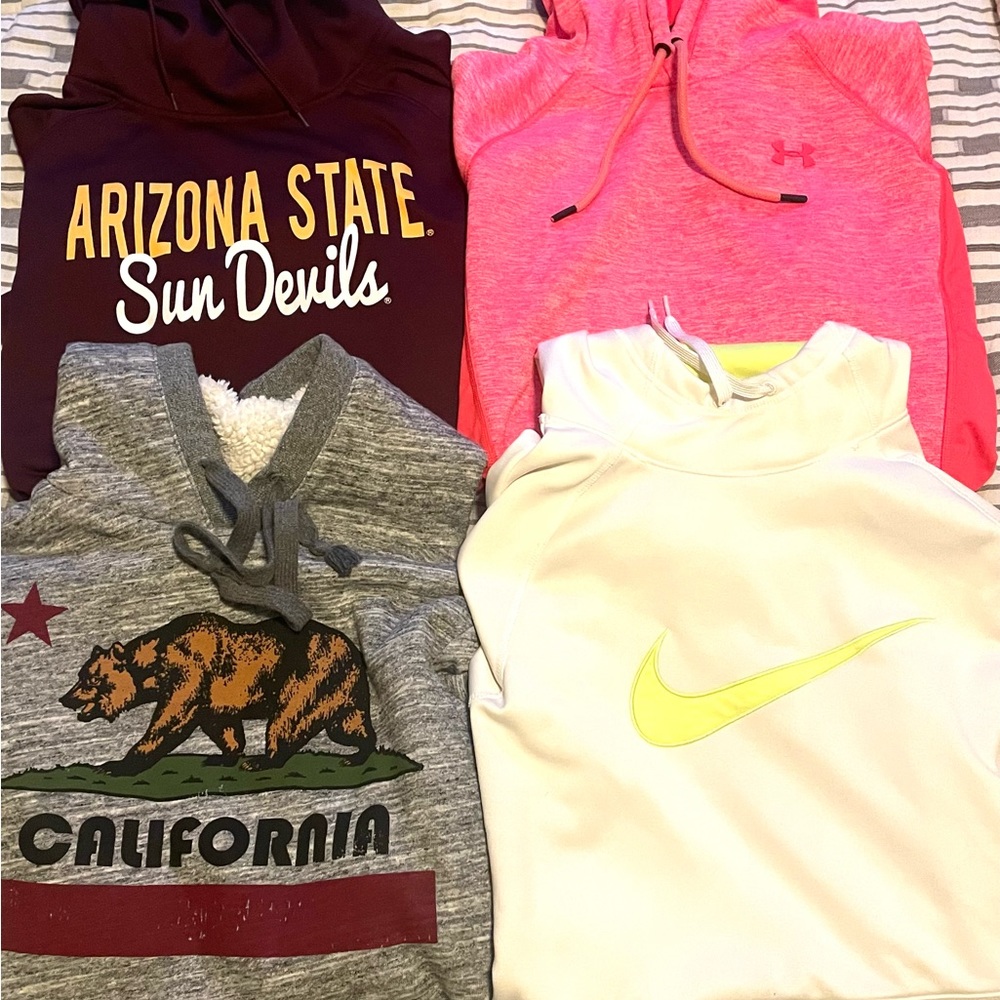 4 name brand Small/Medium hoodies